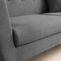 Living room 3-seater sofa, modern Nordic design, sturdy 191cm by Hayem. 