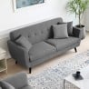 Living room 3-seater sofa, modern Nordic design, sturdy 191cm by Hayem. Measures