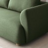 3-seater modern Nordic style fabric sofa design 196cm green Geert Sale