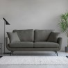 Modern Nordic style 3-seater sofa, essential grey fabric: Folkerd. On Sale
