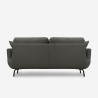 Modern Nordic style 3-seater sofa, essential grey fabric: Folkerd. Bulk Discounts