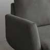 Modern Nordic style 3-seater sofa, essential grey fabric: Folkerd. Characteristics