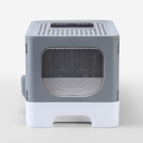 Cat litter box toilet with easy-to-clean tray Cataloop Promotion