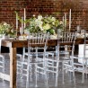 Chiavarina Crystal Transparent Chairs Design for Ceremonies, Bar, Restaurant Measures