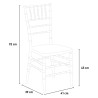 Chiavarina Crystal Transparent Chairs Design for Ceremonies, Bar, Restaurant Cost
