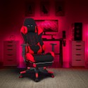 Gaming office chair with modern design with cushions and armrests Misano Fire On Sale