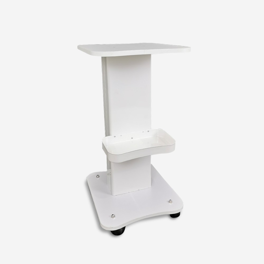 White 4-Wheel Pageboy Storage Cart for Medical and Beauty Studios