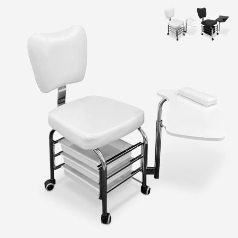 Chair armchair with manicure table and Nail Art drawers - Gossy Esthetics Promotion