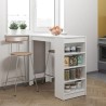 Modern kitchen and bar high table h103cm with side shelves Petra Offers