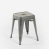 tall Lix steel rocket industrial kitchen bar stool. Cost