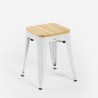 industrial Lix metal stool bar kitchen, wood top, steel rocket wood. Model