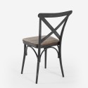Kitchen and dining room chairs in industrial style, made of wood and metal - Steel Vintage. Offers