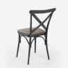 Kitchen and dining room chairs in industrial style, made of wood and metal - Steel Vintage. Offers