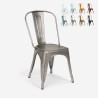 industrial design chairs metal vintage shabby chic style Lix steel old Measures