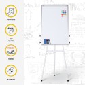 Magnetic Whiteboard with Easel 90x60cm Paper Pad Block Cletus M. Price