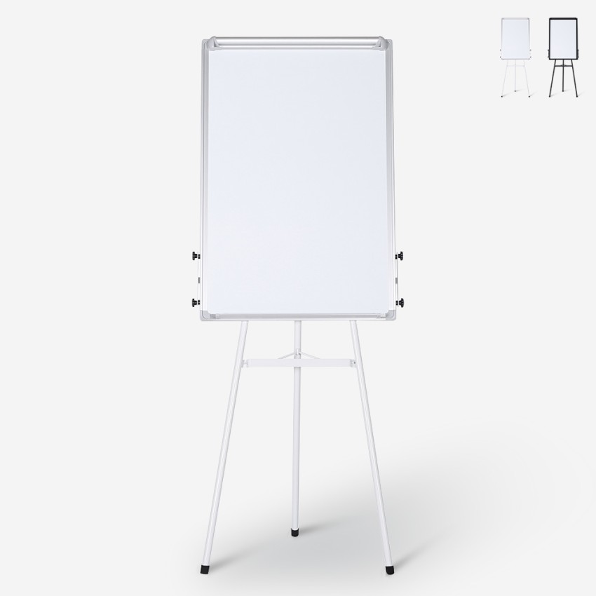 Magnetic Whiteboard with Easel 90x60cm Paper Pad Block Cletus M. On Sale