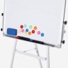 Magnetic board 90x60cm with stand, paper block, and extendable rods by Niels M. Model