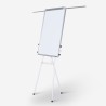 White extendable magnetic board 90x70cm with tripod and paper pad block Niels L Offers