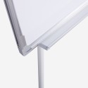 White extendable magnetic board 90x70cm with tripod and paper pad block Niels L Measures