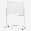 Double-sided white magnetic board, 90x60cm, rotating mobile stand, Albert M. Offers