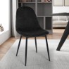 Dining room kitchen restaurant chair in modern design velvet Lozan. Bulk Discounts