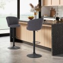 Adjustable modern design kitchen bar stool in fabric Calgary Discounts