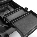 Trolley makeup case with LED mirror and Bluetooth audio speaker Eva L. Measures