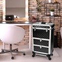 Makeup trolley professional case with 2 drawers and 4 wheels Cygnus. On Sale