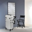 Esthetician trolley suitcase with make-up holder 4 wheels Sirius. On Sale