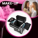 Professional makeup trolley carrying case for beauticians, 4 trays Betel. Sale