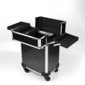 Professional makeup trolley carrying case for beauticians, 4 trays Betel. Characteristics