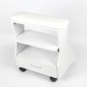 Kaekoon aesthetic pedicure footrest with cushion, drawer, and 4 wheels. Sale