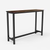 Tall table bar stools kitchen console entrance 140x37x100cm Edebel Measures