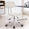Ergonomic adjustable white Riverside smartworking office chair. On Sale