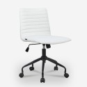 Ergonomic Adjustable Office Chair with White Fabric - Zolder Light Promotion