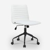 Adjustable ergonomic design office chair white fabric Zolder Light Promotion