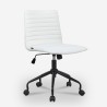 Ergonomic Adjustable Office Chair with White Fabric - Zolder Light Promotion
