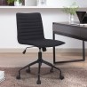 Office swivel chair padded with black fabric for smart working - Zolder Dark. On Sale