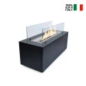 Caravaggio Freestanding Bioethanol Fireplace Indoor Outdoor 100x40x40cm Discounts