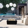 Caravaggio Freestanding Bioethanol Fireplace Indoor Outdoor 100x40x40cm 