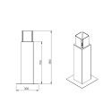 Capri 70 Column Design Bioethanol Outdoor Garden Fireplace 