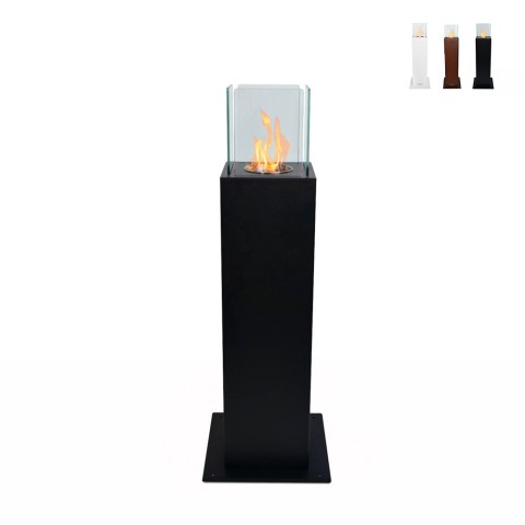 Bioethanol fireplace for outdoor design column Capri 70. Promotion