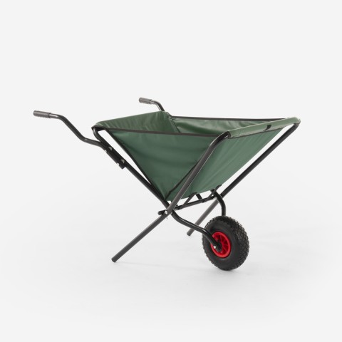 Foldable garden fabric wheelbarrow transport cart Desique. Promotion