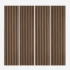 4 x Decorative Sound-absorbing Panel 240x60cm in Walnut Wood Kover-NS. Promotion