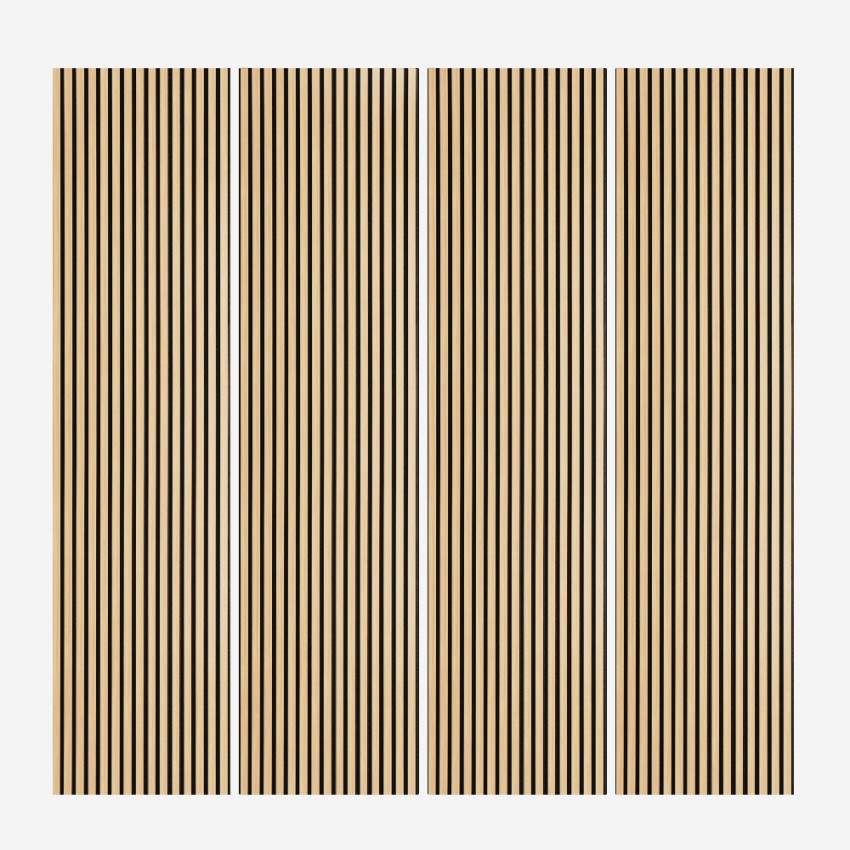 4 x sound-absorbing panel for indoor use oak wood 240x60cm Kover-O Promotion