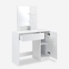 White make-up  vanity station with drawer and mirror Suzie Offers
