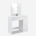 White make-up  vanity station with drawer and mirror Suzie On Sale