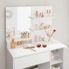 Makeup Station Dressing Table Mirror Stool Cabinet Vika Sale