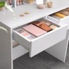 Makeup console with 2 drawers, mirror and stool Maggie. Discounts