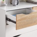 Modern scandinavian style white oak 5-drawer chest Kiricap Discounts
